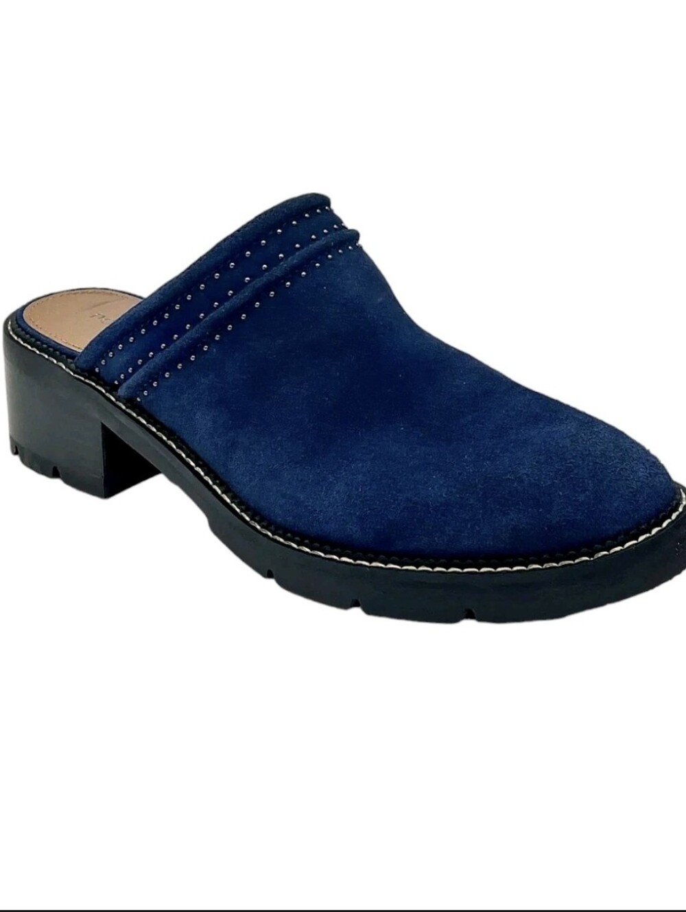 Donald J. Pliner Sahara SP WedgeSuede Stud-Trim Mule